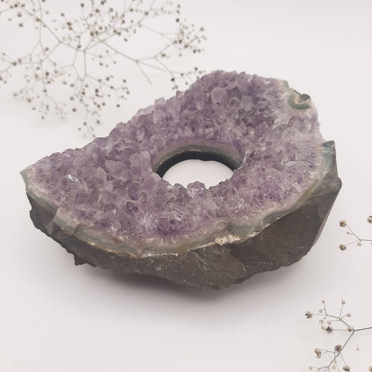Amethyst-Teelichthalter Nr 2.
