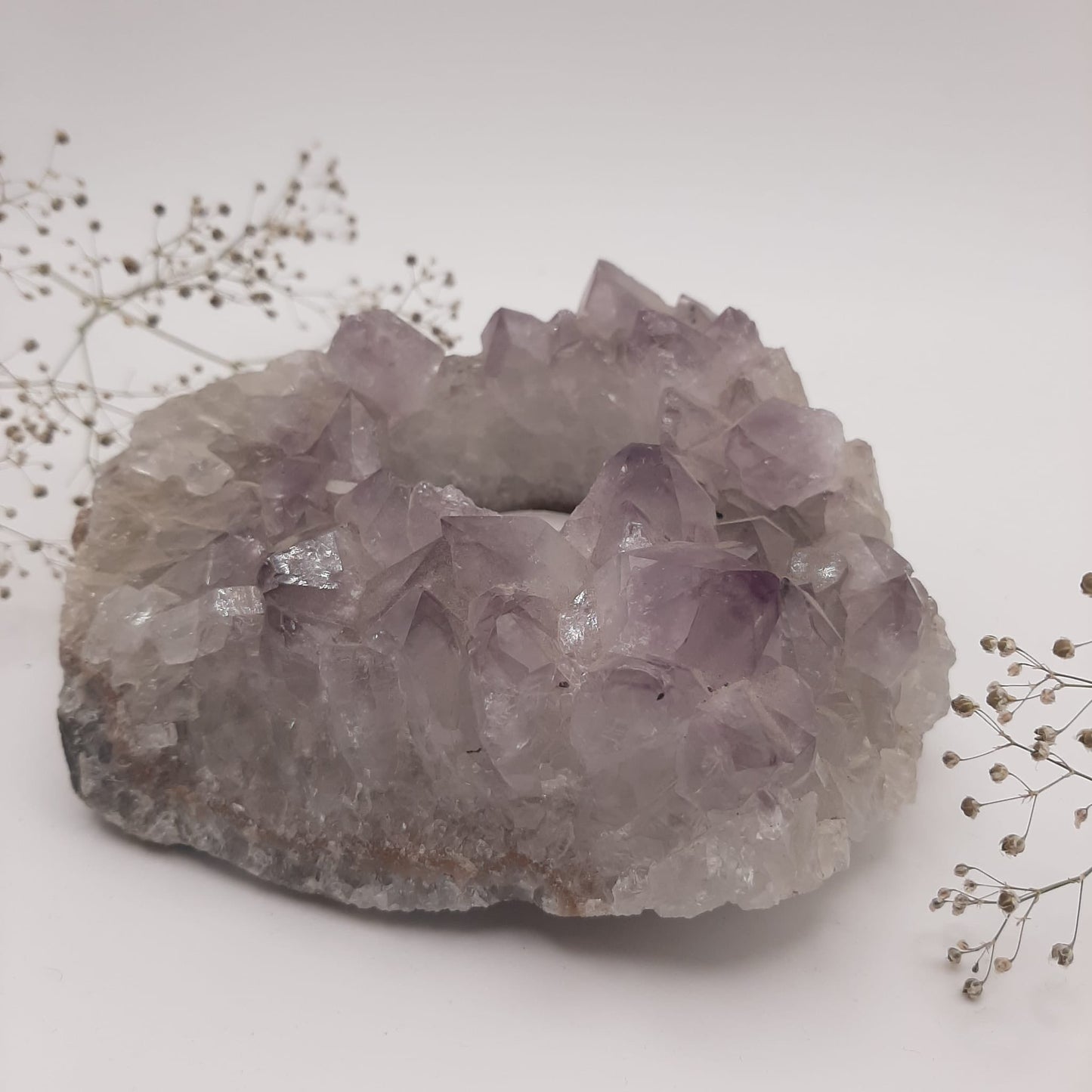 Amethyst-Teelichthalter Nr 7.