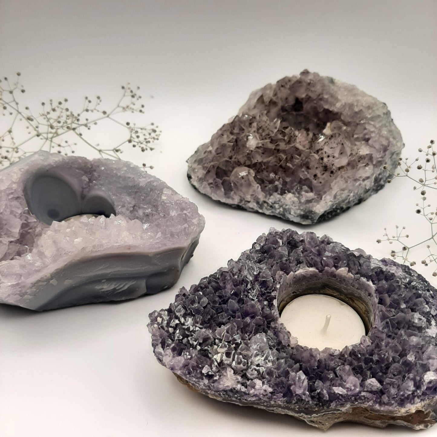 Amethyst-Teelichthalter Nr 1.