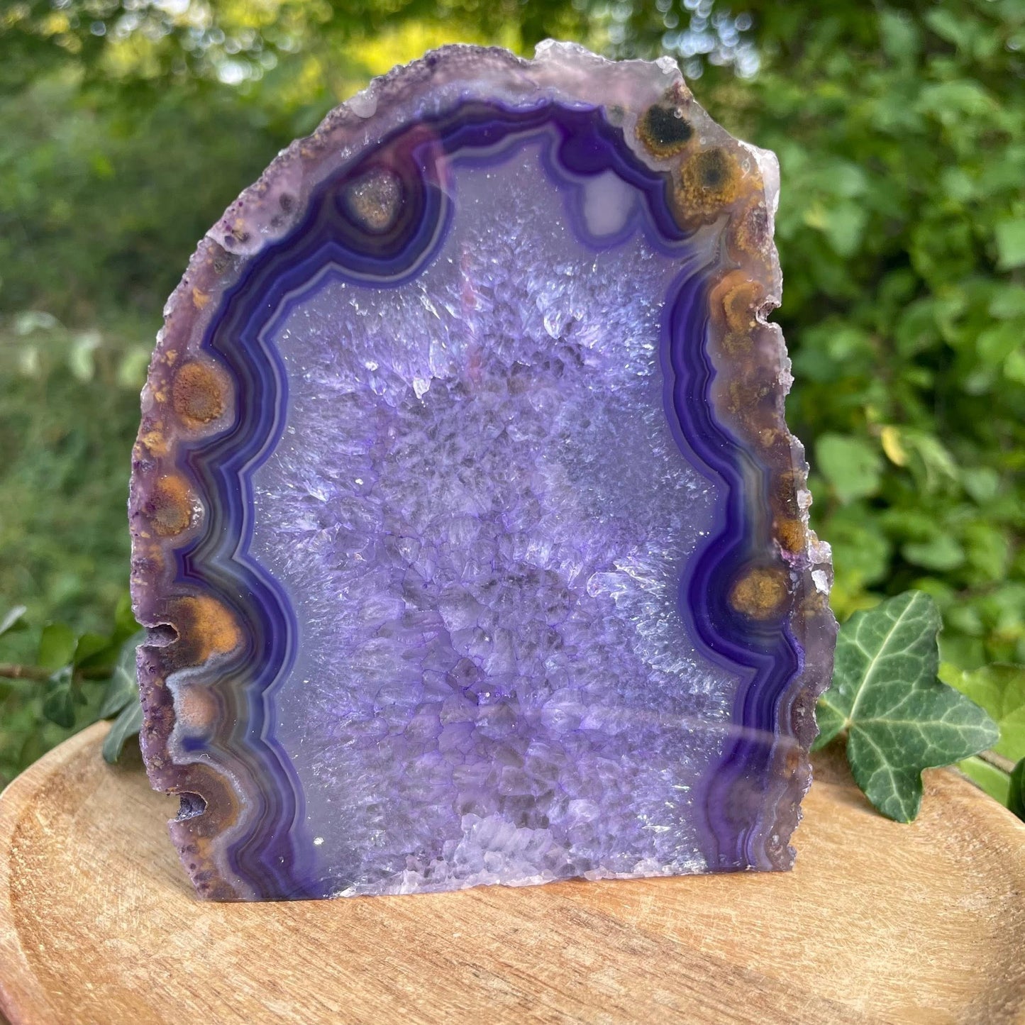 Violetter Achat-Basecut