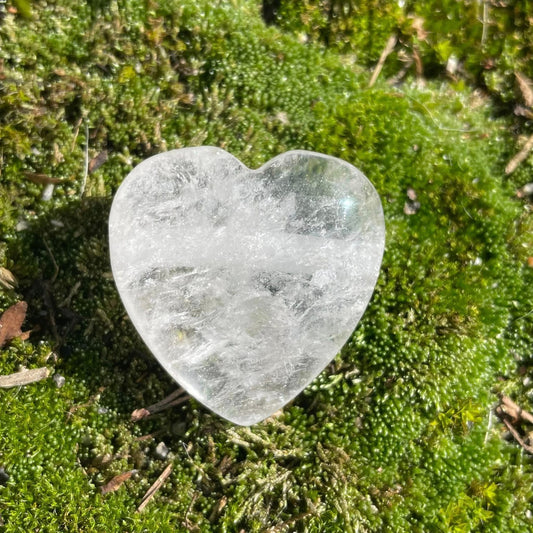 BERGKRISTALL - Herz gebohrt 30mm
