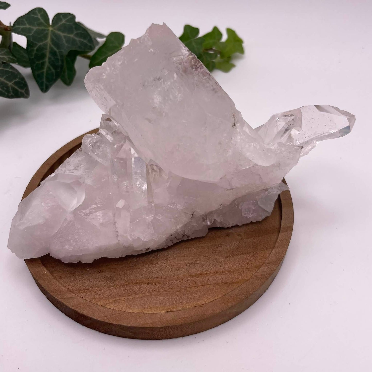 Bergkristallstufe Nr. 10 – funkelnde Kristallspitzen, Unikat von WUNDERSTEIN, ca. 11×5 cm
