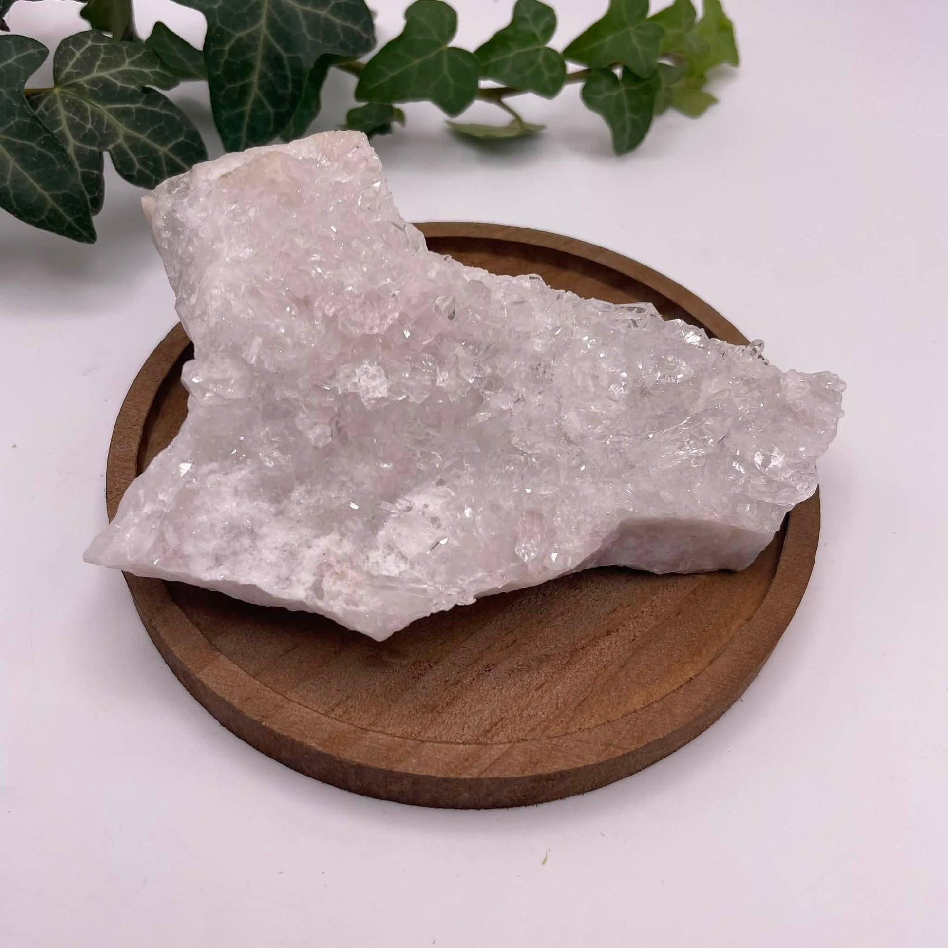 Bergkristallstufe Nr. 4 – funkelnde Kristallspitzen, Unikat von WUNDERSTEIN, ca. 12×7 cm
