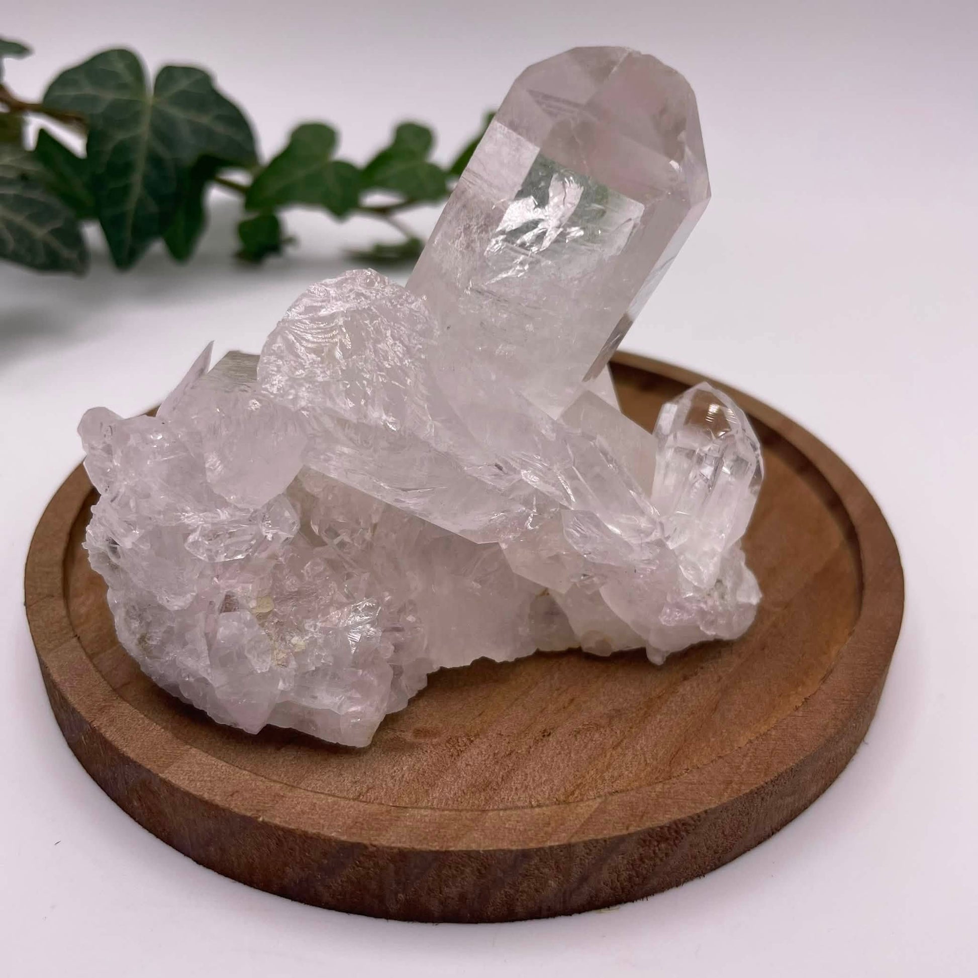 Bergkristallstufe Nr. 5 – funkelnde Kristallspitzen, Unikat von WUNDERSTEIN, ca. 8×5 cm
