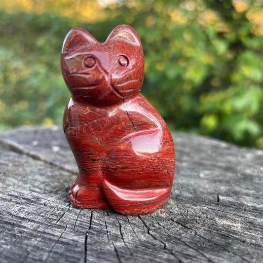 Edelstein-Katzen 50mm - Breckzienjaspis
