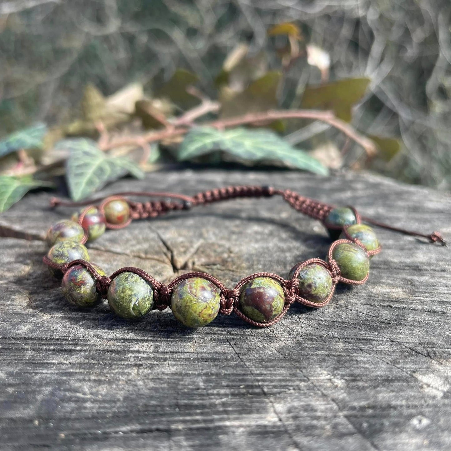 Buddha-Armband DRACHENBLUTJASPIS