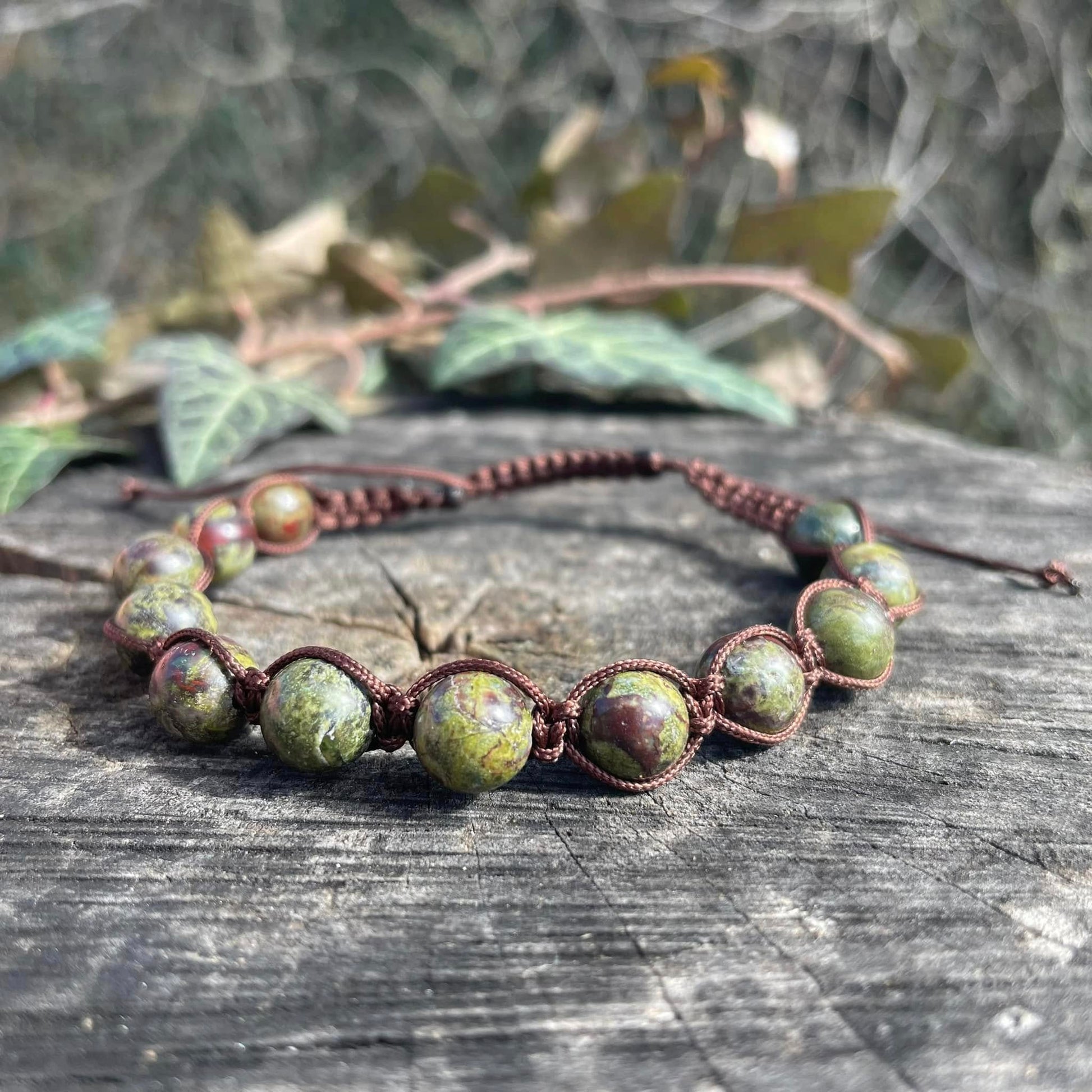 Buddha-Armband DRACHENBLUTJASPIS