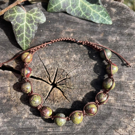 Buddha-Armband DRACHENBLUTJASPIS