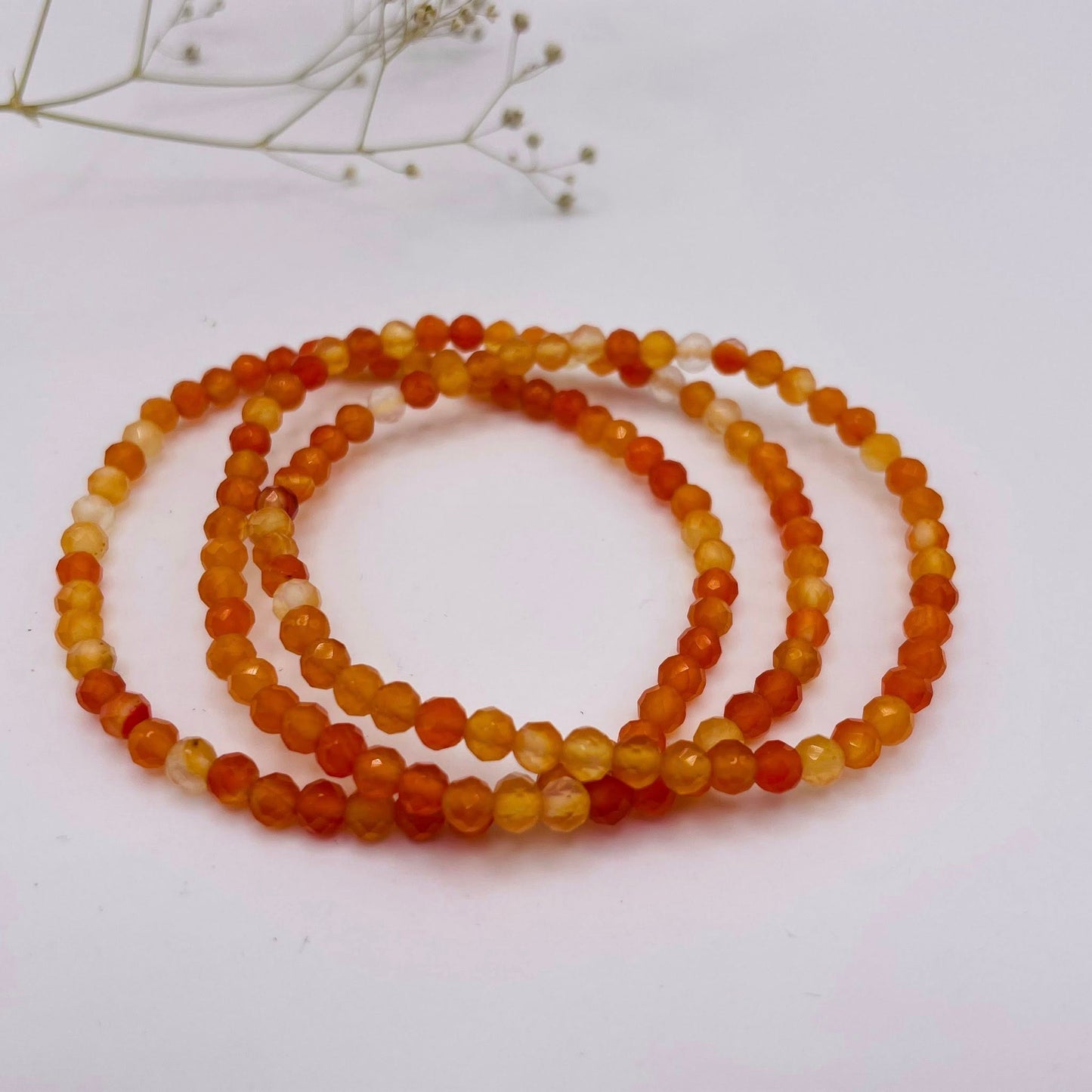 Kugelarmband facettiert - Carneol