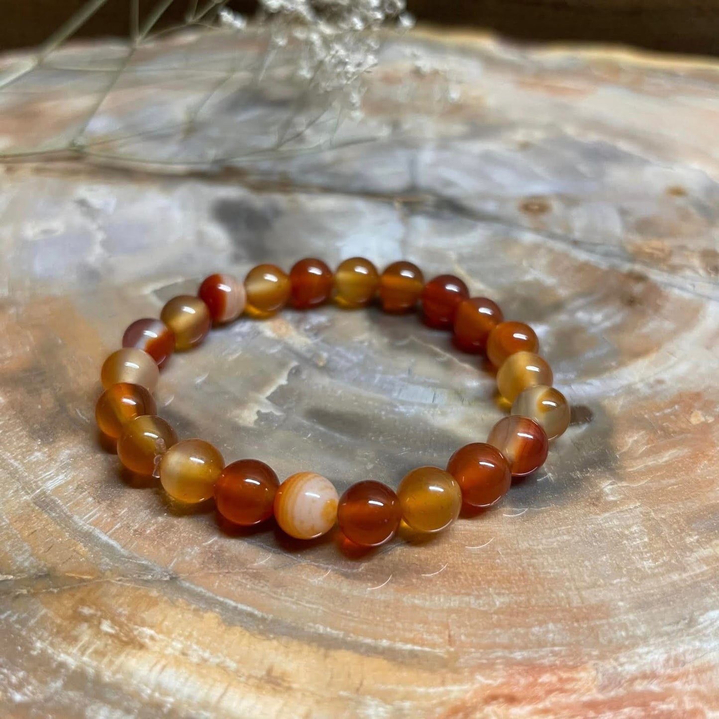 Kinderkugelarmband - Carneol