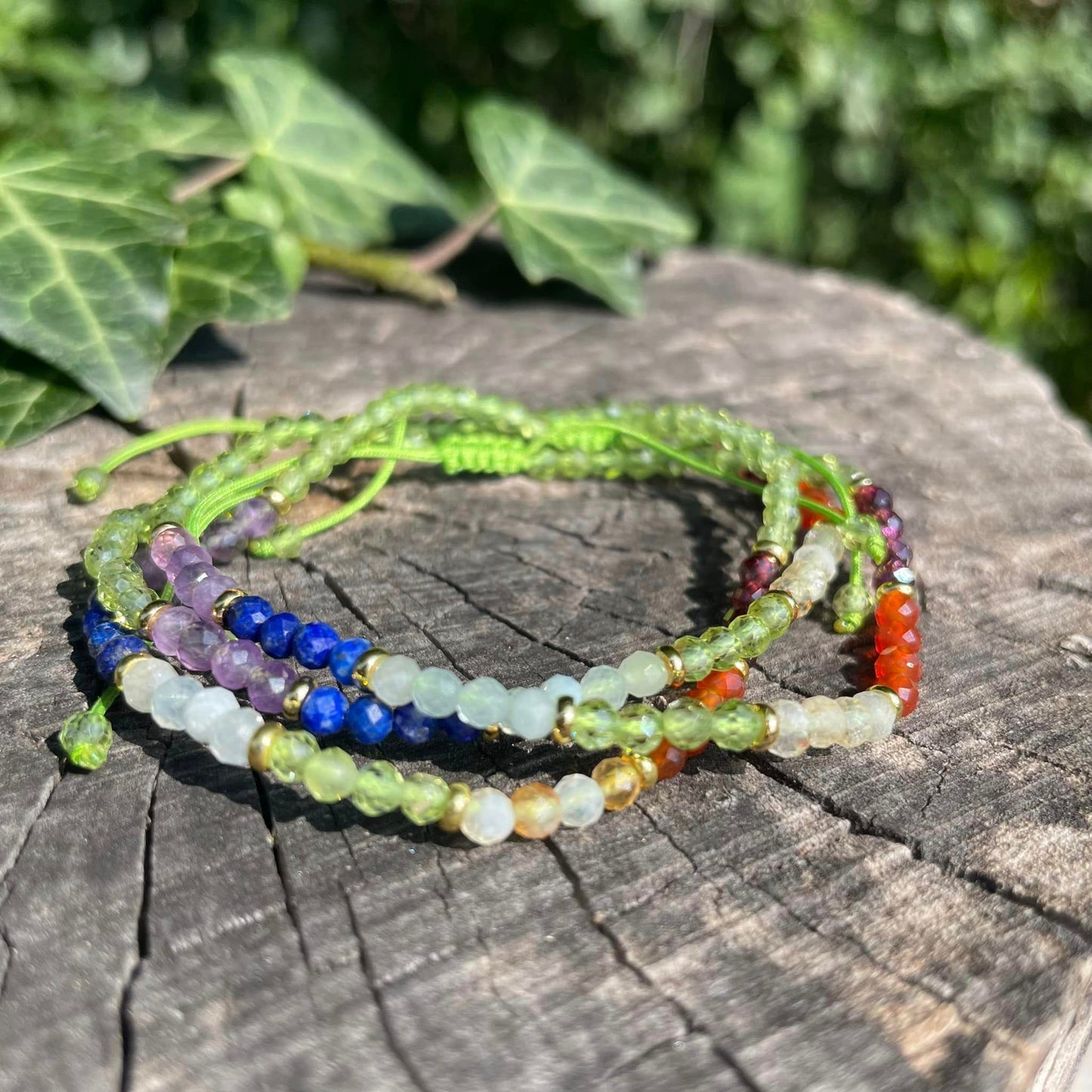 CHAKREN-Armband mit Peridot