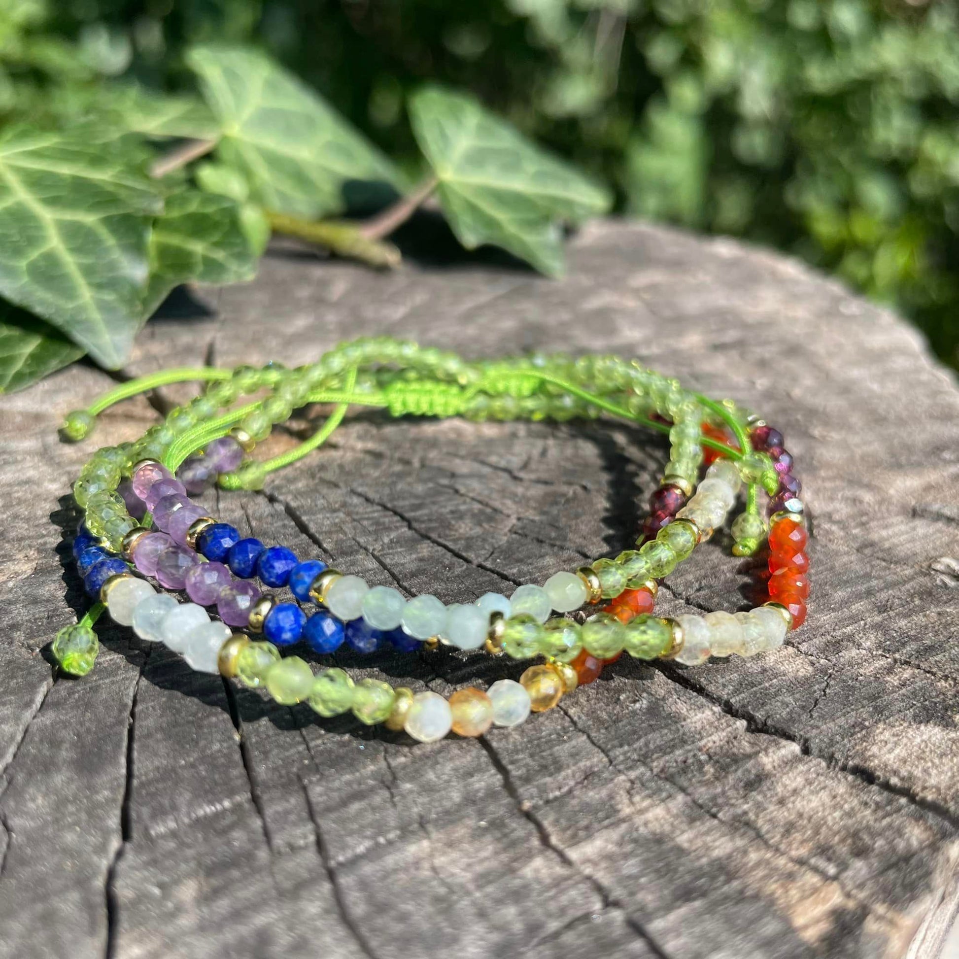 CHAKREN-Armband mit Peridot