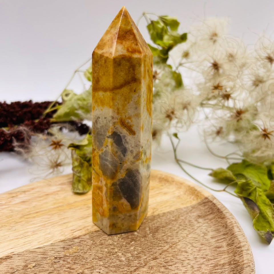 Crazy-Lace-Achat-Obelisk – 10 cm, Unikat