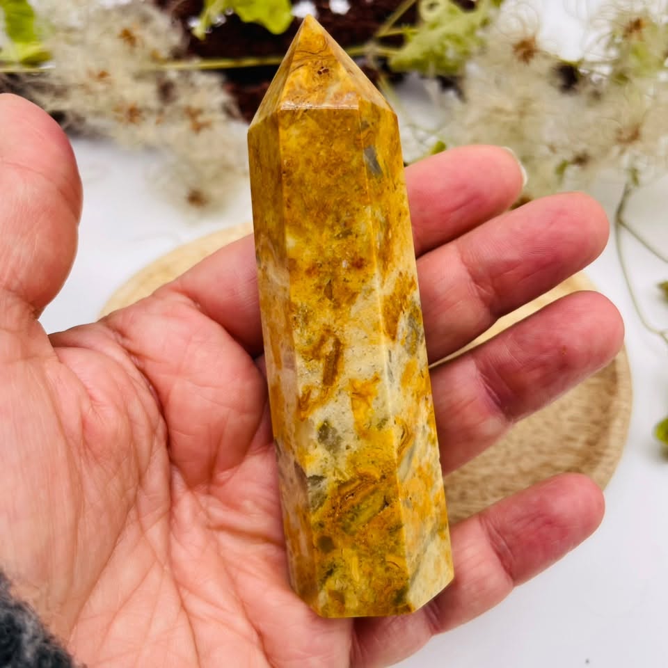 Crazy-Lace-Achat-Obelisk – 10 cm, Unikat