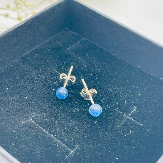 Ohrstecker Disthen – 925er Silber