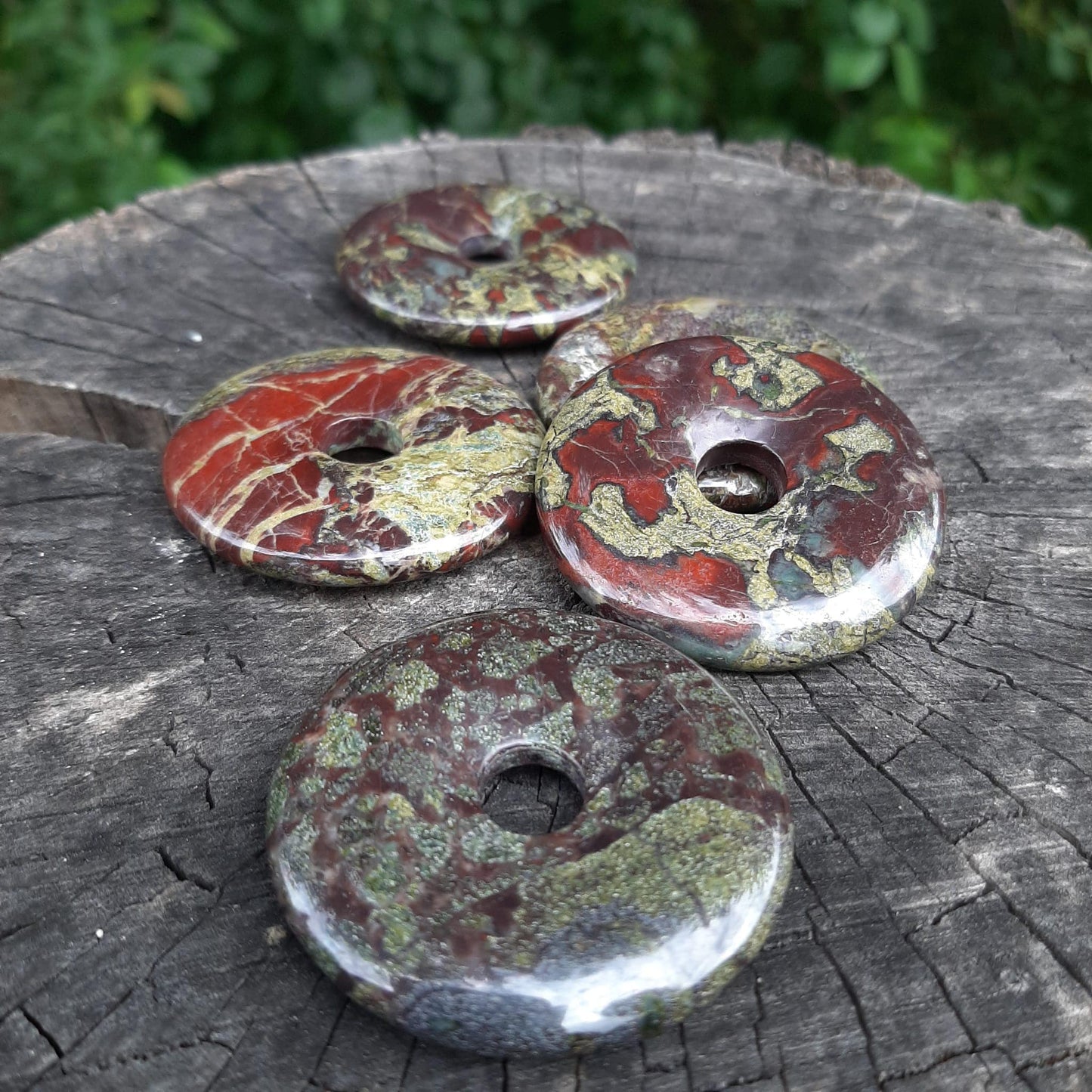 DRACHENBLUT-JASPIS Donut 50mm