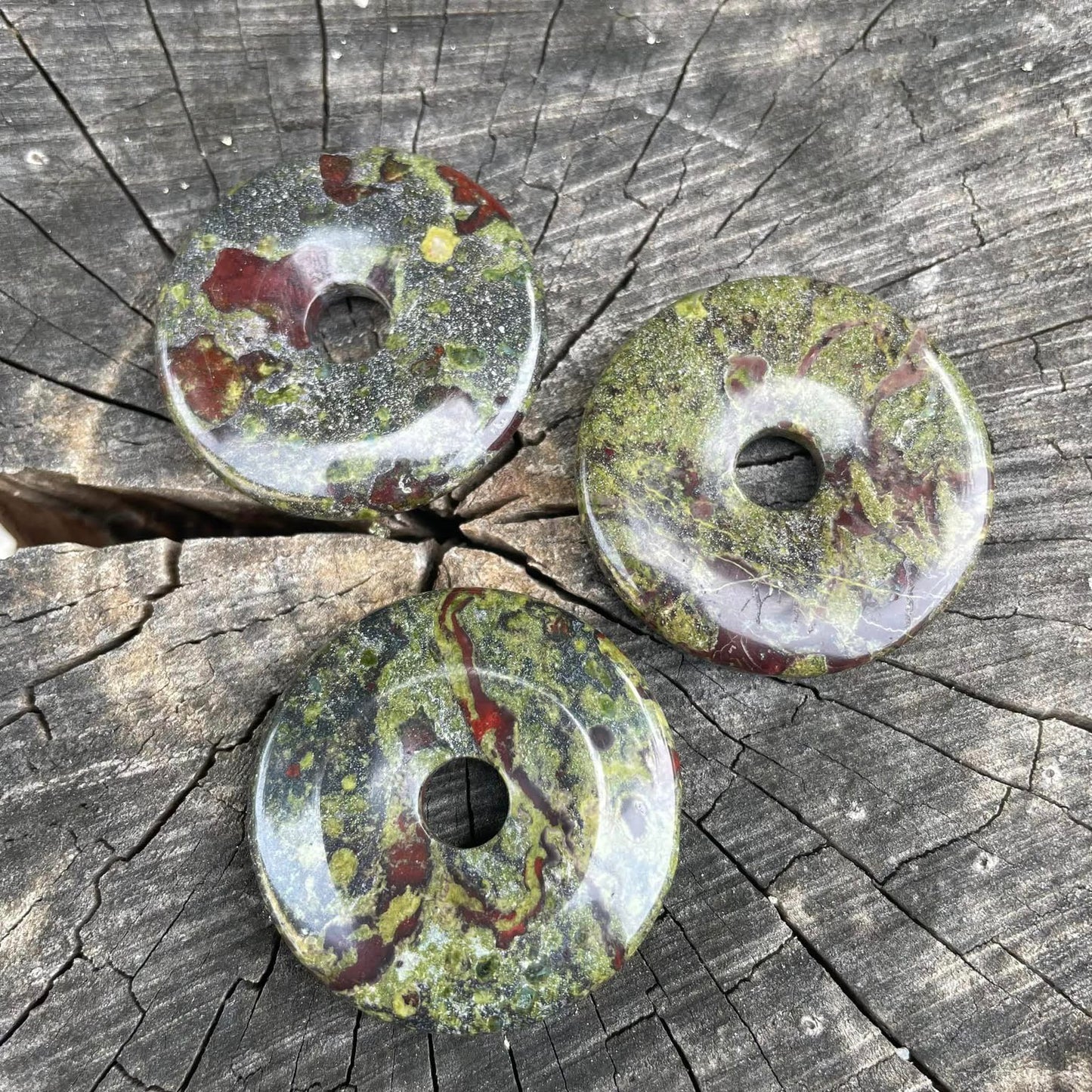 DRACHENBLUT-JASPIS Donut 50mm