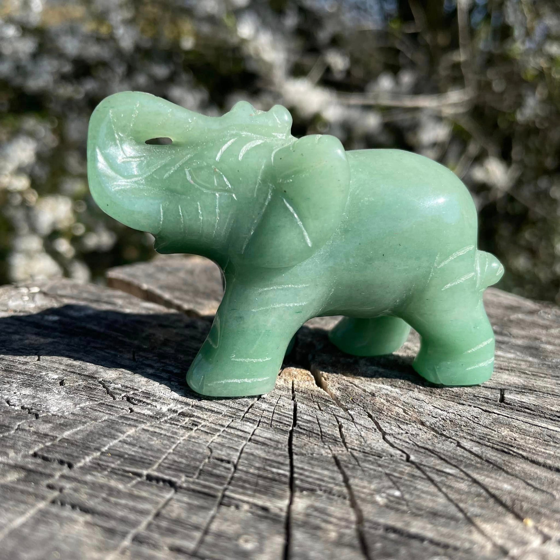 Edelstein-Elefant in Sorten - Aventurin