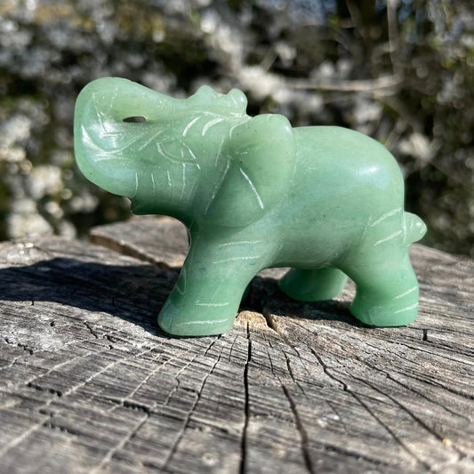 Edelstein-Elefant in Sorten - Aventurin