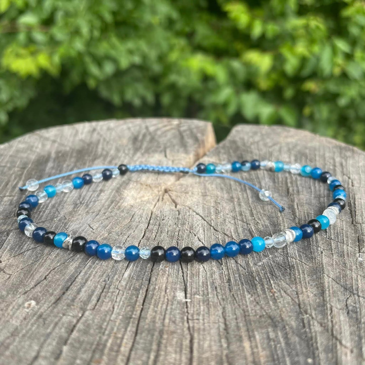 Fußkettchen "Blauer Achat"