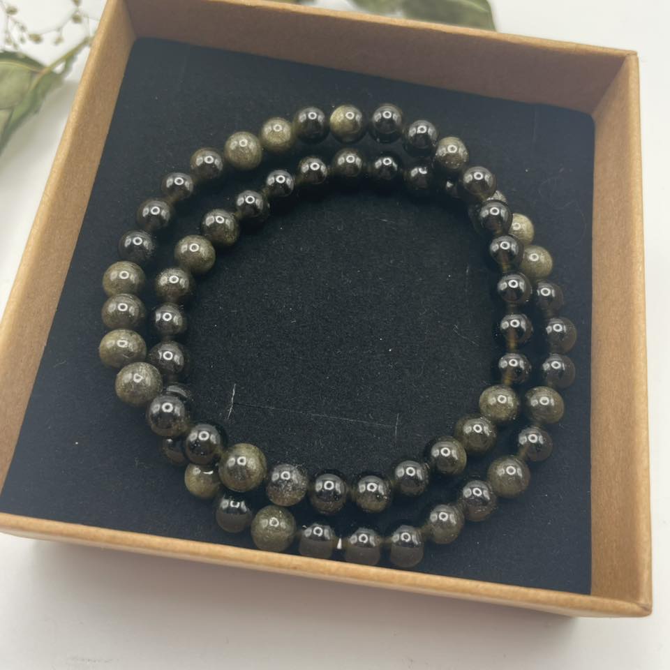 Armband "Goldobsidian"