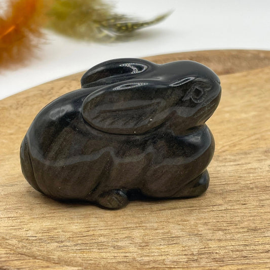 Edelstein-Häschen Goldobsidian