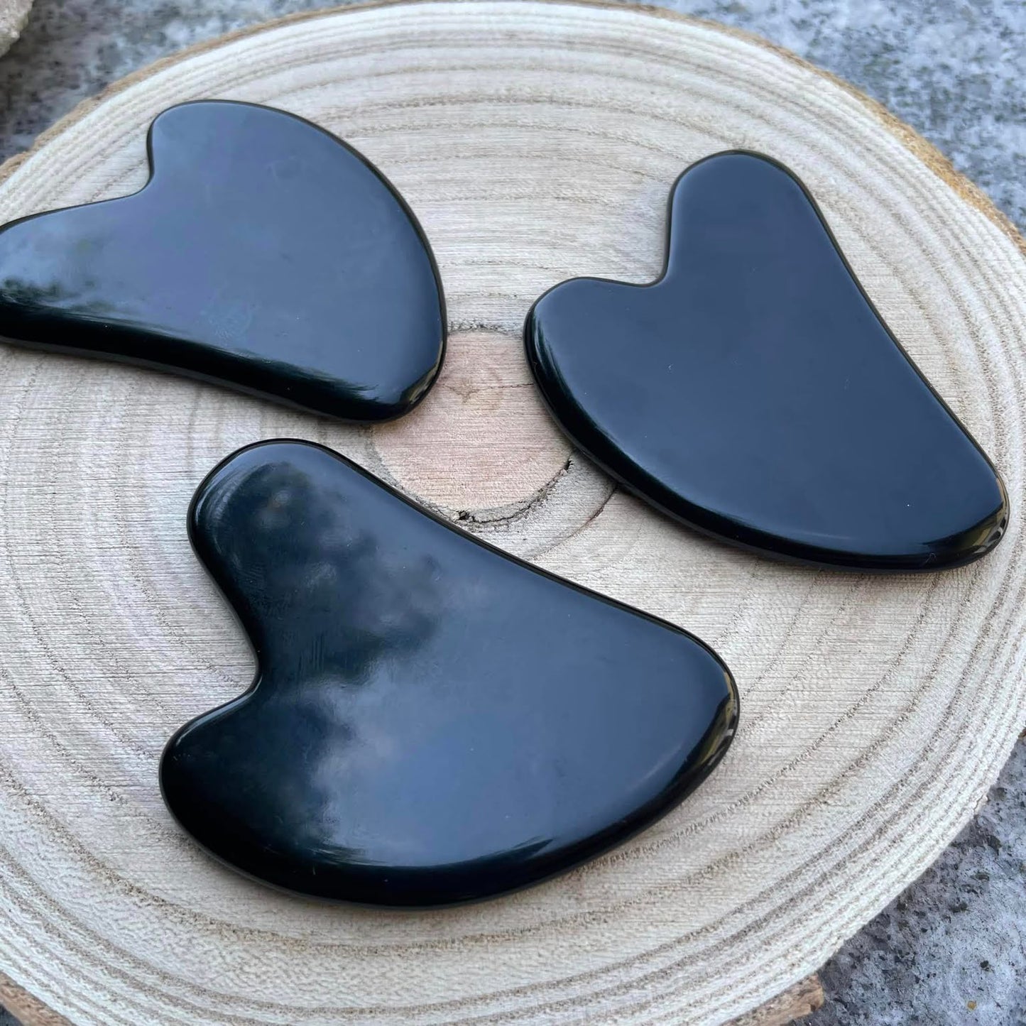 Gua Sha "Schwarzer Obsidian"