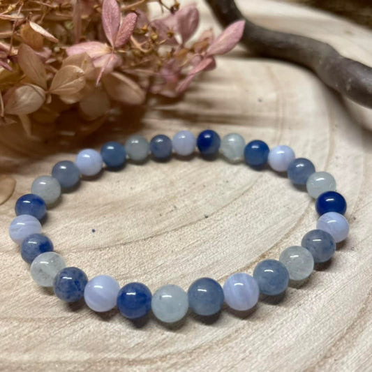 Armband "HALS-CHAKRA" 6mm
