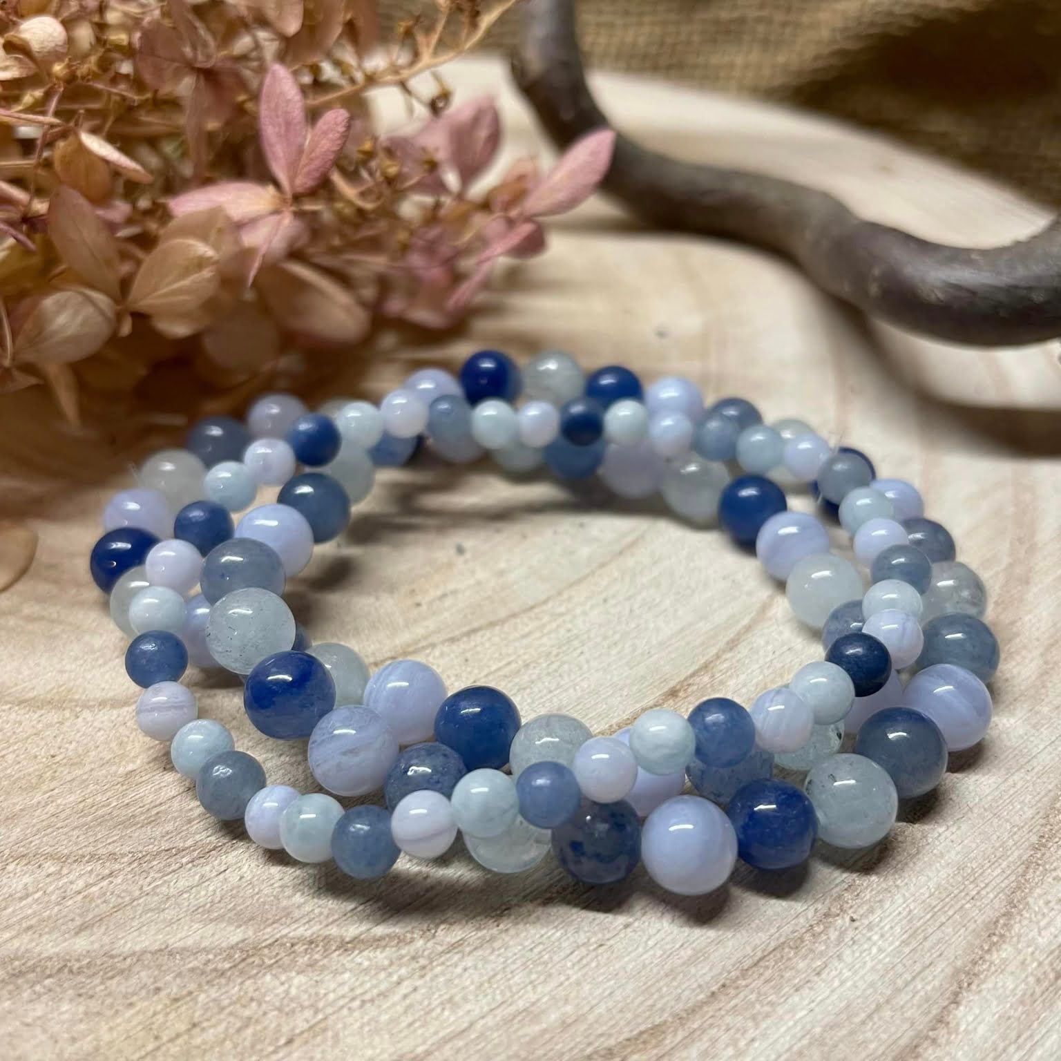 Armband "HALS-CHAKRA" 6mm
