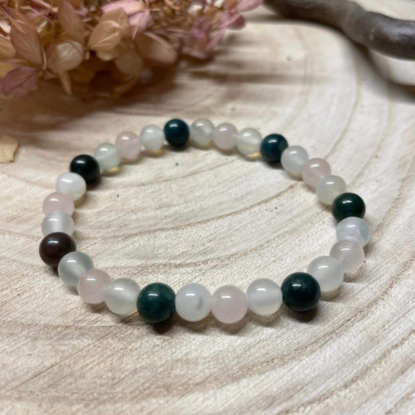 Armband "HERZCHAKRA" 6mm