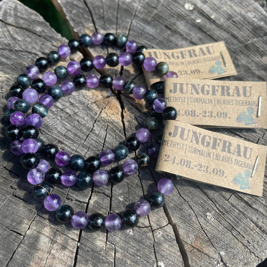 Edelsteinarmband "JUNGFRAU" 6mm