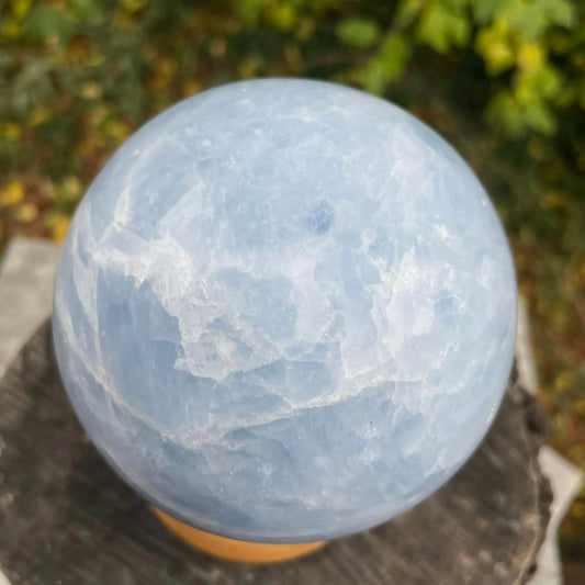 Blaue Calzit-Kugel "AA-Qualität"