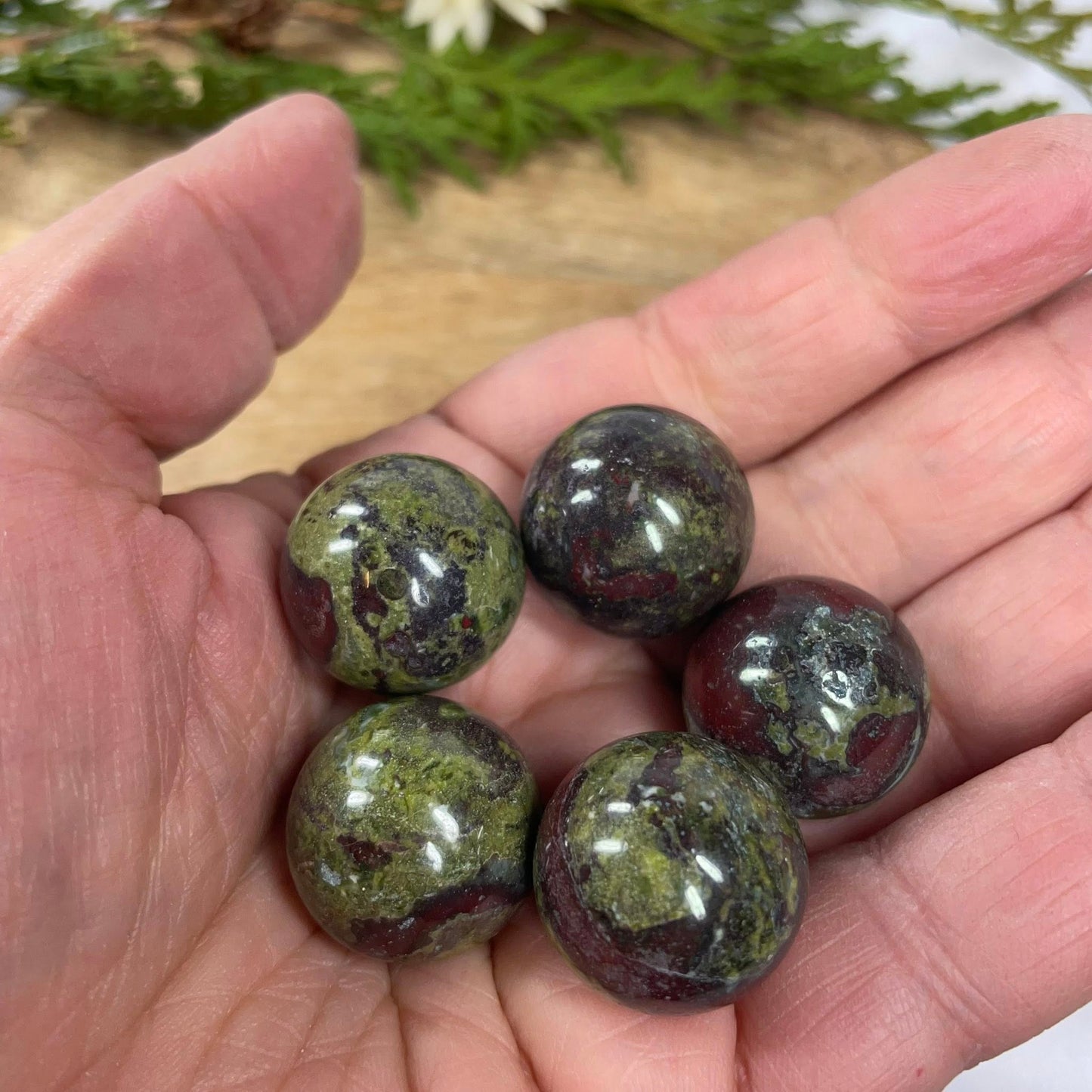 Kugel "Drachenblut-Jaspis" 20 Millimeter