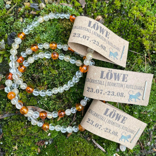 Edelsteinarmband "LÖWE" 4mm