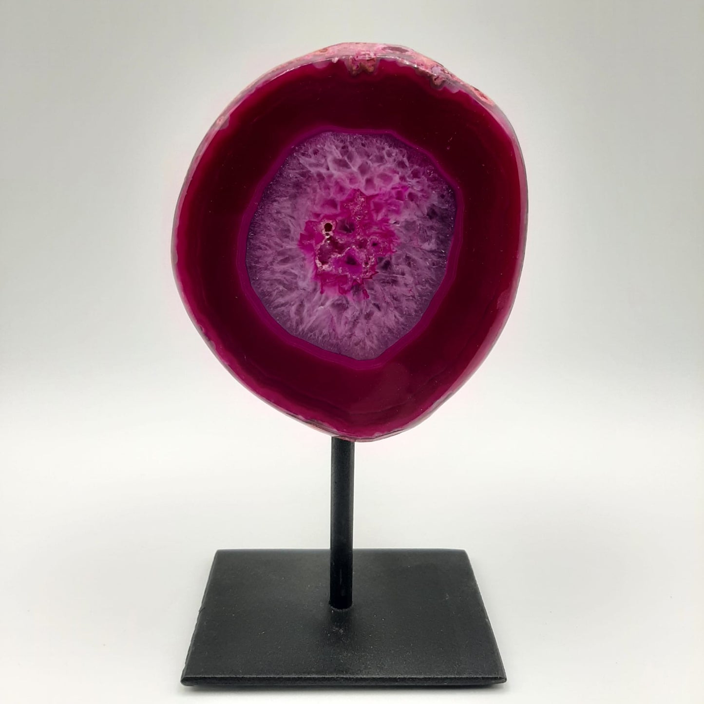 Achat auf Metallständer "ROSA"