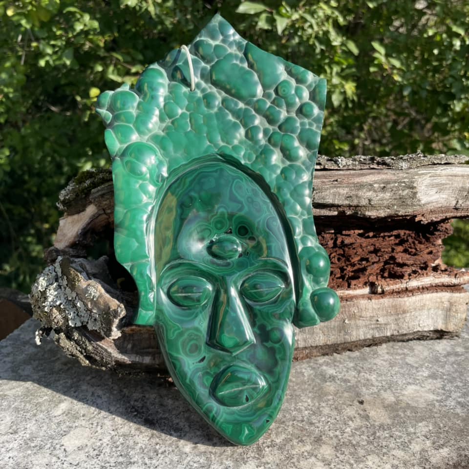 Malachit-Wanddeko
