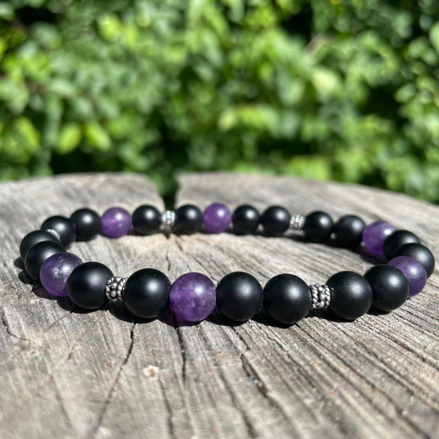 Armband "Amethyst-Onyx"