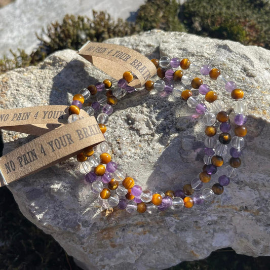 NO PAIN 4 YOUR BRAIN - Armband 4mm