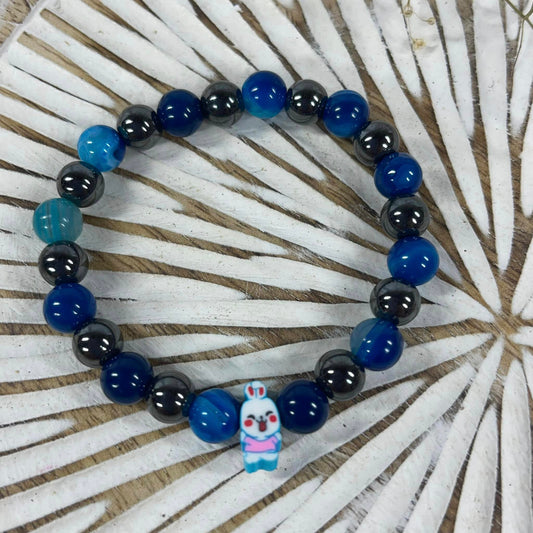 Kinderarmband "OSTERZEIT" - Blau