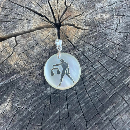 Sternzeichen-Anhänger "PERLMUTT" - Waage