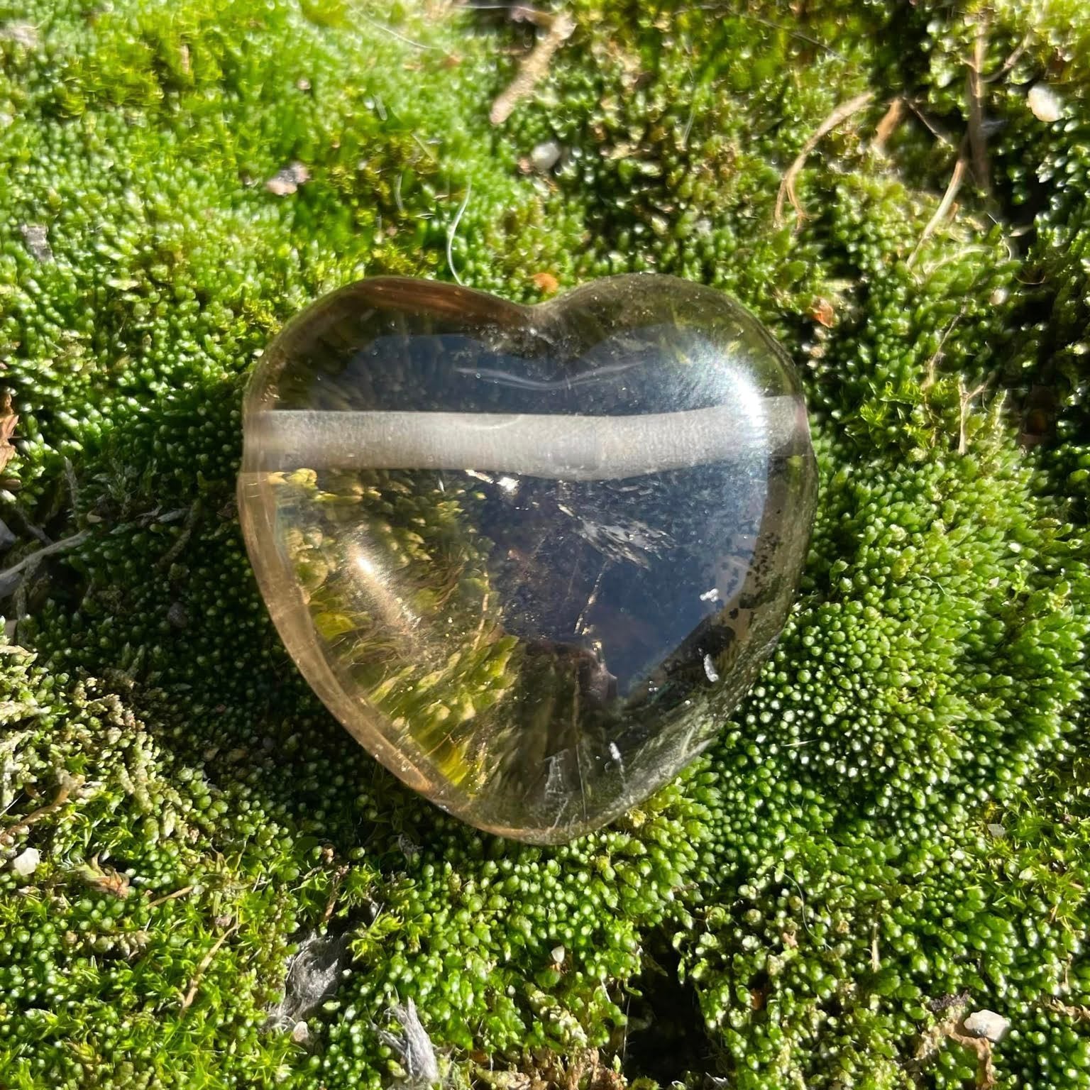RAUCHQUARZ - Herz gebohrt 30mm