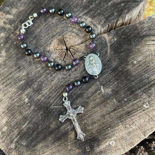Auto-Rosenkranz "AMETHYST"