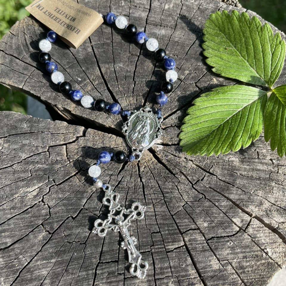 Auto-Rosenkranz "SODALITH"