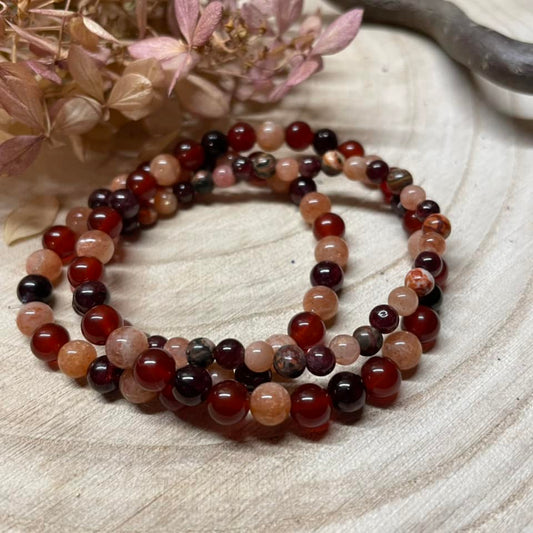 Armband "SAKRALCHAKRA" 4mm