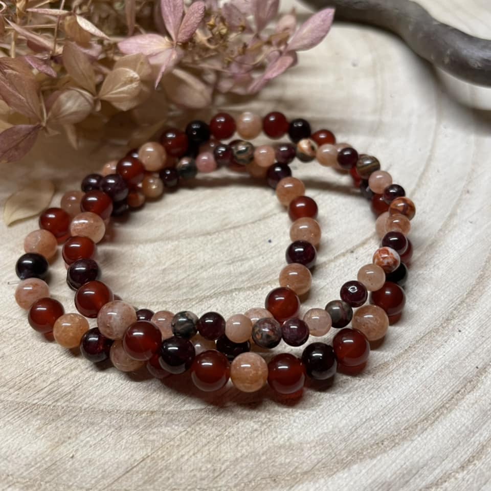 Armband "SAKRALCHAKRA" 6mm