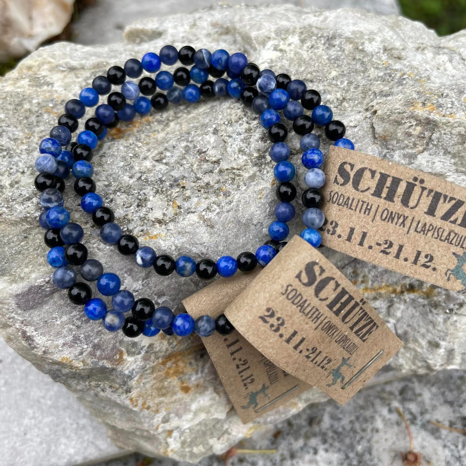 Edelsteinarmband "SCHÜTZE" 4mm