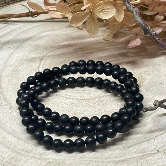 SCHUNGIT-Armband 6mm