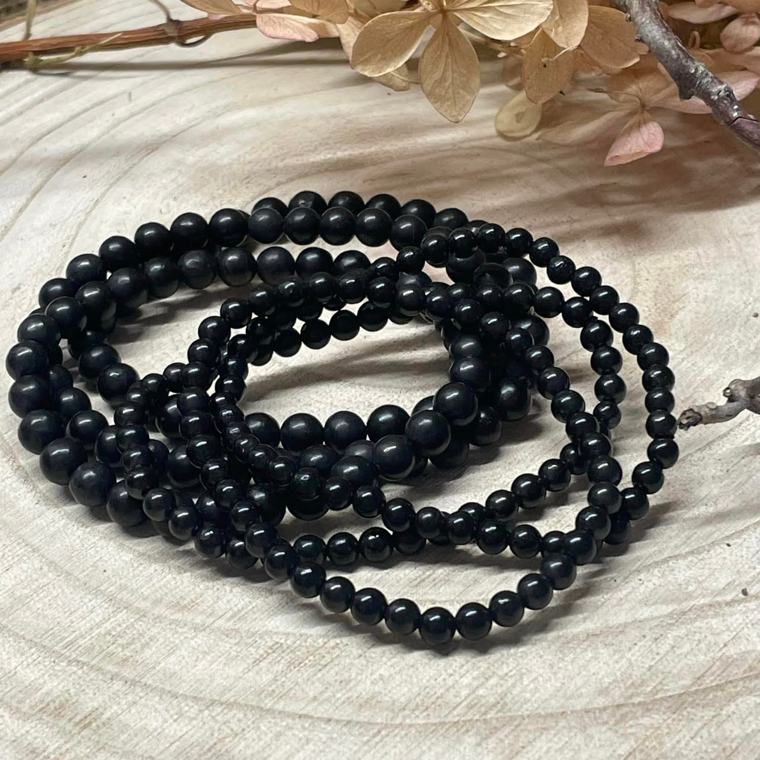 Schungit-Armband 4mm