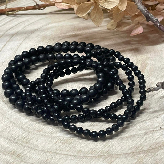 SCHUNGIT-Armband 6mm