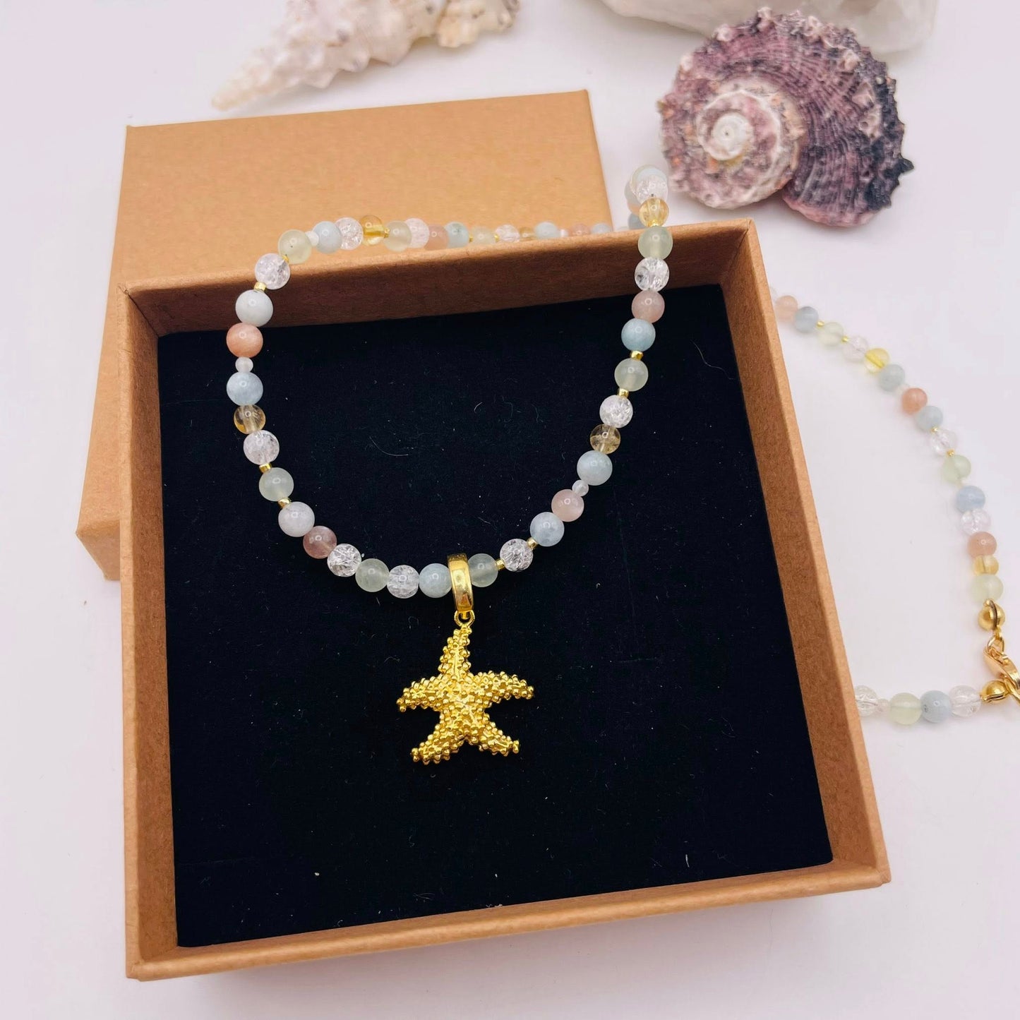 Edelstein-Kette "Seestern"